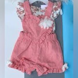 Pink baby romper